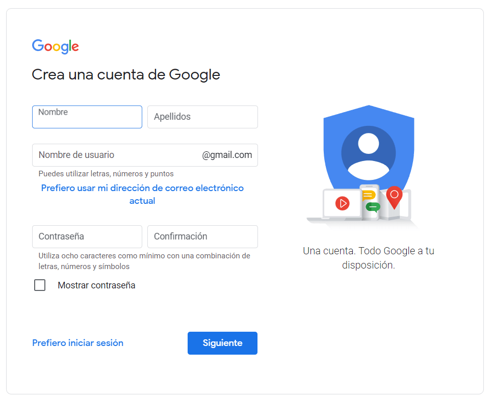 Cómo crear tu cuenta de Gmail para utilizarla en Play Store