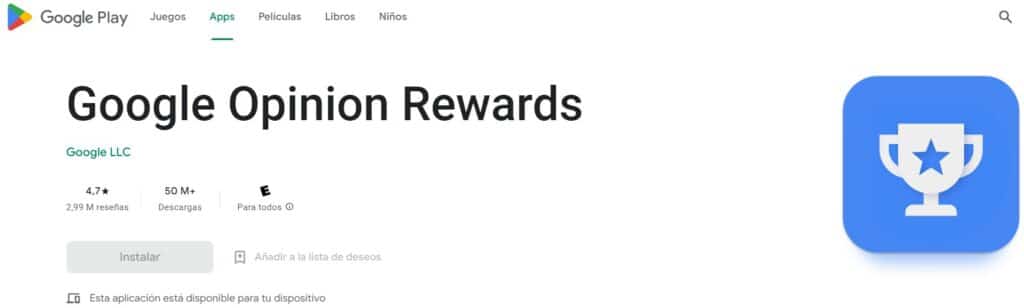 Google Opinion Rewards